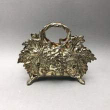 Load image into Gallery viewer, Godinger Grapes &amp; Leaves Silverplate Napkin Holder (5.25x6.75x2.5)
