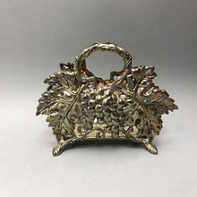 Load image into Gallery viewer, Godinger Grapes &amp; Leaves Silverplate Napkin Holder (5.25x6.75x2.5)
