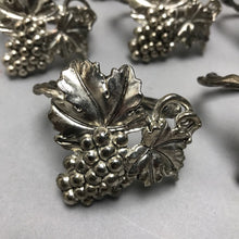 Load image into Gallery viewer, Set of 12 Silverplate Grapes Napkin Rings
