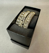 Load image into Gallery viewer, Heidi Daus My Inheritance Goldtone Clear Crystal Bracelet Set of 3 NIB (7.5" Inside Circumference)
