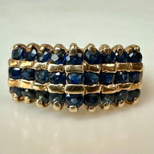 Load image into Gallery viewer, 10K Gold Sapphire Ring sz 7 (3.6g)
