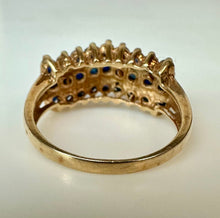 Load image into Gallery viewer, 10K Gold Sapphire Ring sz 7 (3.6g)
