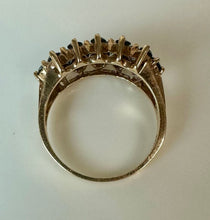 Load image into Gallery viewer, 10K Gold Blue Topaz Ring sz 8 (3.7g)
