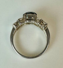 Load image into Gallery viewer, Vintage Deco Sterling Onyx CZ Ring sz 8
