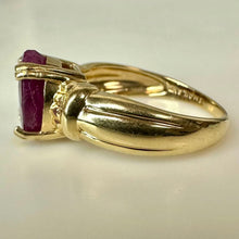 Load image into Gallery viewer, 14K Gold Ruby Ring sz 7 As-Is (3.8g)
