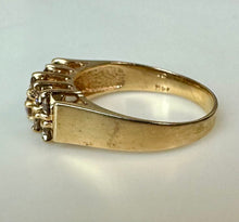 Load image into Gallery viewer, 14K Gold Champagne Diamond Ring sz 7 (3.0g)
