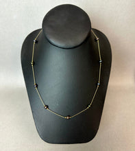 Load image into Gallery viewer, 14K Gold Tahitian Pearl Satelite Chain Necklace 18" (3.5g)
