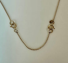 Load image into Gallery viewer, 14K Gold Tahitian Pearl Satelite Chain Necklace 18" (3.5g)
