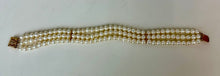 Load image into Gallery viewer, 14K Gold Pearl Triple Strand 7.5" Bracelet (18.9g)
