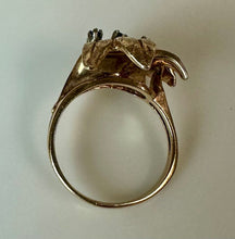 Load image into Gallery viewer, 10K Gold Vintage D'Lyle Shades of Topaz Emerald Ring sz 6 (5.3g)
