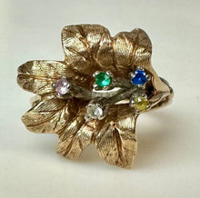 Load image into Gallery viewer, 10K Gold Vintage D'Lyle Shades of Topaz Emerald Ring sz 6 (5.3g)

