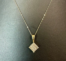 Load image into Gallery viewer, 10K Gold Diamond Pendant on 18" Chain Necklace (1.4g)
