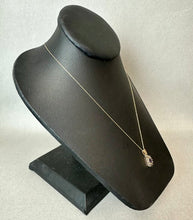 Load image into Gallery viewer, 10K Gold Topaz Diamond Pendant on 14K 18" Chain Necklace (2.3g)
