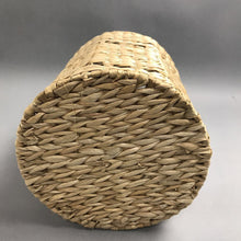 Load image into Gallery viewer, Straw Wicker Waste Basket with Liner (10x9)
