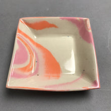 Load image into Gallery viewer, Cloud 9 Pottery Small Square Swirl Trinket Dish (3")
