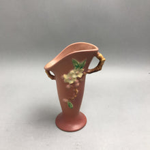 Load image into Gallery viewer, Vintage Roseville Pottery "Apple Blossom" Vase two-handled #382-7 (7")
