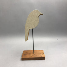 Load image into Gallery viewer, Hand-Carved Wood Bird Sculpture Mounted On Base (12"x6")
