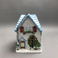 Load image into Gallery viewer, Decorative Ceramic "Flower Shop" Birdhouse (5"x5"x8")
