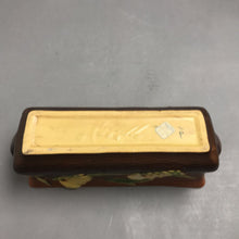 Load image into Gallery viewer, Roseville Pottery Freesia Handled Window Box 1392-8 (3x9x3)

