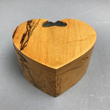 Load image into Gallery viewer, Hand-Carved Heart-Shaped Puzzle Trinket/Jewelry Box (~2x3x3.5)

