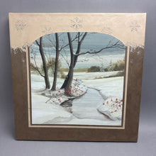 Load image into Gallery viewer, Canvas Art Tree/Snow with Stream (18x18)
