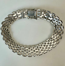 Load image into Gallery viewer, Sterling Milor Basketweave Link Bracelet (8")
