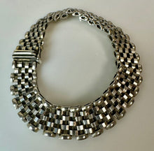Load image into Gallery viewer, Sterling Milor Basketweave Link Bracelet (8")
