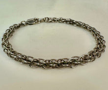 Load image into Gallery viewer, Sterling Byzantine Link Bracelet (7.5")
