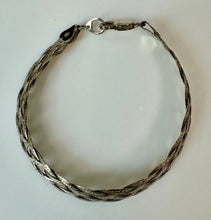 Load image into Gallery viewer, Sterling Milor Braided Chain Bracelet (7.5")

