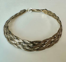 Load image into Gallery viewer, Sterling Milor Braided Chain Bracelet (7.5")
