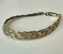 Load image into Gallery viewer, Sterling Milor Braided Chain Bracelet (7.5")
