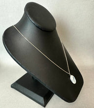 Load image into Gallery viewer, Sterling Blue Agate Right Facing Cameo Pendant on 18" Chain Necklace
