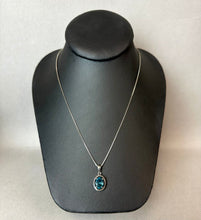 Load image into Gallery viewer, Sterling Blue Topaz Pendant on 18" Chain Necklace
