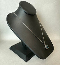 Load image into Gallery viewer, Sterling Blue Topaz Pendant on 18" Chain Necklace
