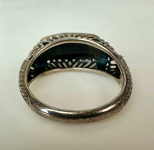 Load image into Gallery viewer, Sterling Filigree Lapis Lazuli Ring sz 6
