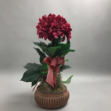 Load image into Gallery viewer, Red Floral Faux Flower Centerpiece (18")
