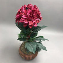 Load image into Gallery viewer, Red Floral Faux Flower Centerpiece (18")
