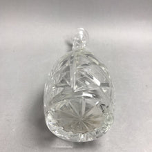 Load image into Gallery viewer, Vintage Lead Crystal Decanter with Rose &amp; Diamond Pattern No Stopper (10")
