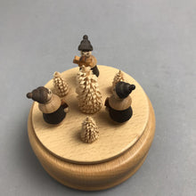Load image into Gallery viewer, Wooden Music Box Carolers (4")
