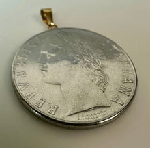 Load image into Gallery viewer, 1978 100 Lire Italian Coin w/ 14K Gold Bail (1.5")
