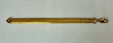 Load image into Gallery viewer, Milor Gold Plated Sterling Thick Woven Chain Bracelet (7.5")
