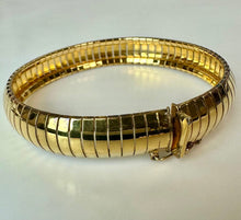 Load image into Gallery viewer, Milor Gold Plated Sterling Omega Bracelet (7.5")
