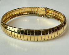 Load image into Gallery viewer, Milor Gold Plated Sterling Omega Bracelet (7.5")
