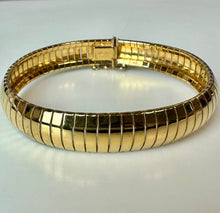 Load image into Gallery viewer, Milor Gold Plated Sterling Omega Bracelet (7.5")
