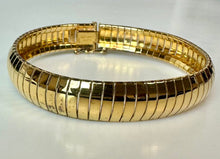 Load image into Gallery viewer, Milor Gold Plated Sterling Omega Bracelet (7.5")
