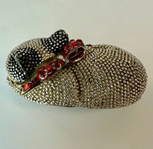 Load image into Gallery viewer, Vintage Rucinni Silvertone Rhinestone Enamel Collar Sleeping Cat Brooch PIn (2.25")
