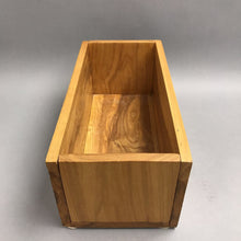 Load image into Gallery viewer, Natural Wooden Rectangular Storage Bin (6x14x7)
