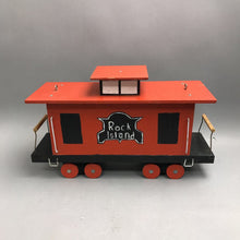 Load image into Gallery viewer, Wooden Rock Island Train Caboose Birdhouse (~10x16x6)
