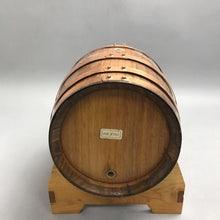 Load image into Gallery viewer, Wood Barrel Crafted in Italy Decor with Copper Hoops (9x10x8)
