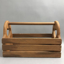 Load image into Gallery viewer, Vintage Country Wooden Heart Basket / Caddy (10x16x8)
